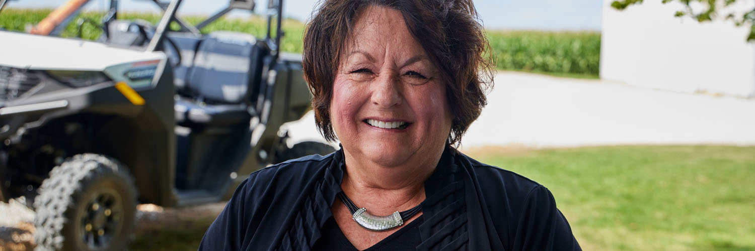 woman smiling at the camera